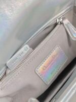 MEDIUM LADY 20 HANDBAG IN SILVER LAMBSKIN - Image 8