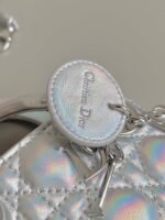 MICRO LADY 12 BAG IN SILVER LAMBSKIN - Image 7