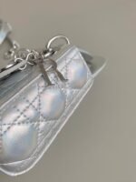 MICRO LADY 12 BAG IN SILVER LAMBSKIN - Image 17