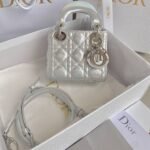 MICRO LADY 12 BAG IN SILVER LAMBSKIN - Image 10