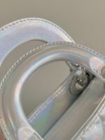 MICRO LADY 12 BAG IN SILVER LAMBSKIN - Image 3