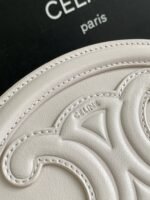 SMOOTH CALFSKIN 16 OVAL WHITE BAG - Image 7