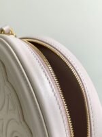 SMOOTH CALFSKIN 16 OVAL WHITE BAG - Image 8