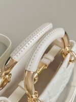 MINI LADY 19 IN WHITE LAMBSKIN - Image 6