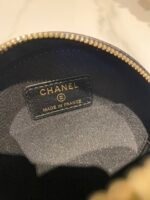 CC MINI 12 ROUND CHAIN BAG IN BLACK CALFSKIN GOLD HARDWARE - Image 6