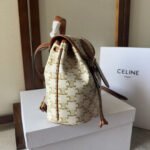 SMALL FOLCO BACKPACK 20 IN WHITE TRIOMPHE CANVAS - Image 7