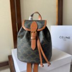 SMALL FOLCO BACKPACK 20 IN BLACK TRIOMPHE CANVAS - Image 9