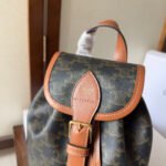 SMALL FOLCO BACKPACK 20 IN BLACK TRIOMPHE CANVAS - Image 10