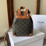 SMALL FOLCO BACKPACK 20 IN BLACK TRIOMPHE CANVAS - Image 3