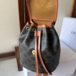SMALL FOLCO BACKPACK 20 IN BLACK TRIOMPHE CANVAS - Image 12