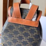 SMALL FOLCO BACKPACK 20 IN BLACK TRIOMPHE CANVAS - Image 5