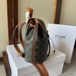 SMALL FOLCO BACKPACK 20 IN BLACK TRIOMPHE CANVAS - Image 6