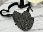 SADDLE 28 BAG IN BLACK OBLIQUE JACQUARD - Image 13