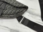 SADDLE 28 BAG IN BLACK OBLIQUE JACQUARD - Image 7