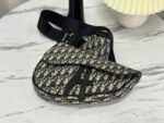 SADDLE 28 BAG IN BEIGE AND BLACK OBLIQUE JACQUARD - Image 2