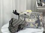 SADDLE 28 BAG IN BEIGE AND BLACK OBLIQUE JACQUARD - Image 4