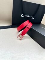 CHANEL 25S BELT 30 MM IN RED CALFSKIN 616970 - Image 6