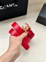 CHANEL 25S BELT 30 MM IN RED CALFSKIN 616970 - Image 7