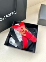 CHANEL 25S BELT 30 MM IN RED CALFSKIN 616970 - Image 17