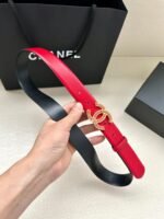 CHANEL 25S BELT 30 MM IN RED CALFSKIN 616970 - Image 3