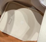 HERMES 25S PICOTIN LOCK 18 IN WHITE AND BROWN CALFSKIN SILVER HARDWARE - Image 18