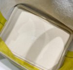 HERMES 25S PICOTIN LOCK 18 IN WHITE AND LEMON YELLOW CALFSKIN SILVER HARDWARE - Image 6