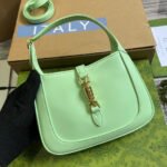 GG JACKIE MINI 19 SHOULDER BAG IN LIGHT GREEN CALFSKIN - Image 2