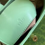 GG JACKIE MINI 19 SHOULDER BAG IN LIGHT GREEN CALFSKIN - Image 13