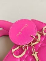 MEDIUM LADY 20 HANDBAG IN HOT PINK LAMBSKIN - Image 13