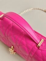MICRO LADY 12 BAG IN HOT PINK LAMBSKIN - Image 11