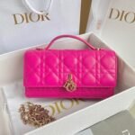 MICRO LADY 12 BAG IN HOT PINK LAMBSKIN - Image 9