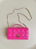 MICRO LADY 12 BAG IN HOT PINK LAMBSKIN - Image 10