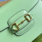 GG HORSEBIT 1955 MINI BAG 25 IN LIGHT GREEN CALFSKIN - Image 14