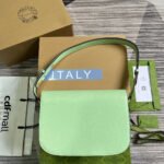 GG HORSEBIT 1955 MINI BAG 25 IN LIGHT GREEN CALFSKIN - Image 13