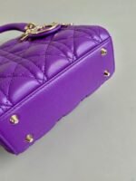 LADY 17 IN VIOLET PURPLE LAMBSKIN WITH CANNAGE PATTERN - Image 9