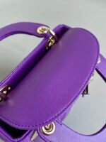 LADY 17 IN VIOLET PURPLE LAMBSKIN WITH CANNAGE PATTERN - Image 16