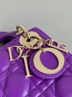 LADY 17 IN VIOLET PURPLE LAMBSKIN WITH CANNAGE PATTERN - Image 15