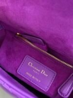 LADY 17 IN VIOLET PURPLE LAMBSKIN WITH CANNAGE PATTERN - Image 4