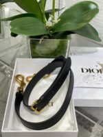 SADDLE BAG 24 IN BLACK CALFSKIN GOLD HARDWARE - Image 11