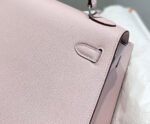 KELLY 25CM IN EPSOM MAUVE SWIFT CALFSKIN SILVER HARDWARE - Image 7
