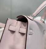 KELLY 25CM IN EPSOM MAUVE SWIFT CALFSKIN SILVER HARDWARE - Image 18