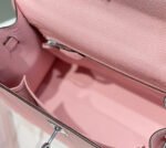 KELLY 25CM IN ROSE SAKURA SWIFT CALFSKIN SILVER HARDWARE - Image 16