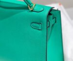 KELLY 25CM IN VERT VERTIGO EPSOM CALFSKIN GOLD HARDWARE - Image 5
