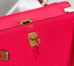 KELLY 25CM IN ROSE TYRIEN SWIFT CALFSKIN GOLD HARDWARE - Image 16