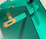 KELLY 28CM IN VERT VERTIGO EPSOM CALFSKIN GOLD HARDWARE - Image 14