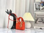 MICRO LADY 12 BAG IN SCARLET RED LAMBSKIN - Image 11