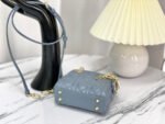 MICRO LADY 12 BAG IN BLUE SAPPHIRE LAMBSKIN - Image 5