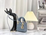 MICRO LADY 12 BAG IN BLUE SAPPHIRE LAMBSKIN - Image 3