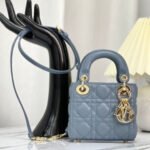 MICRO LADY 12 BAG IN BLUE SAPPHIRE LAMBSKIN - Image 10