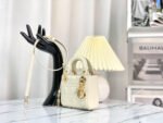 MICRO LADY 12 BAG IN GLOSSY WHITE LAMBSKIN - Image 3